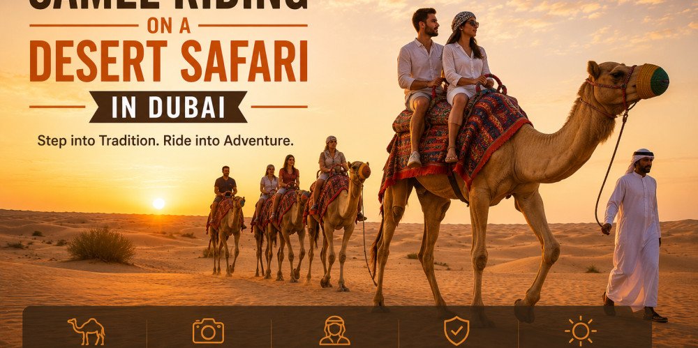 Camel Riding on a Desert Safari in Dubai