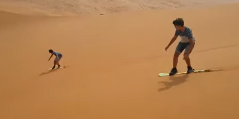 Sandboarding in Dubai Desert – Adventure Sport on Golden Dunes