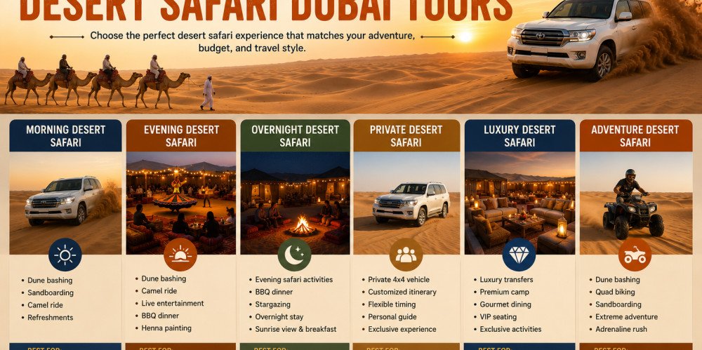 Understanding the Different Types of Desert Safari Dubai Tours
