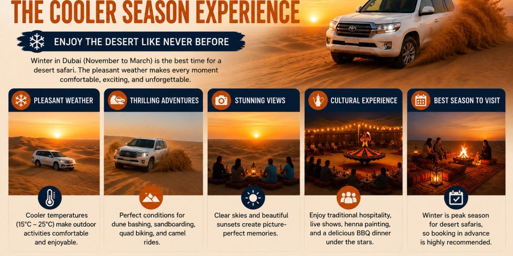 Winter Desert Safari Dubai: The Cooler Season Experience