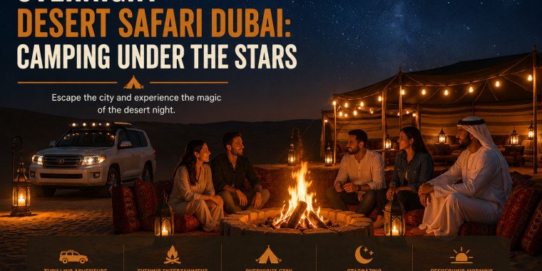 Overnight Desert Safari Dubai: Camping Under the Stars