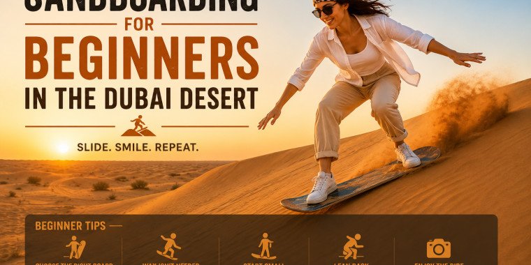 Sandboarding for Beginners in the Dubai Desert